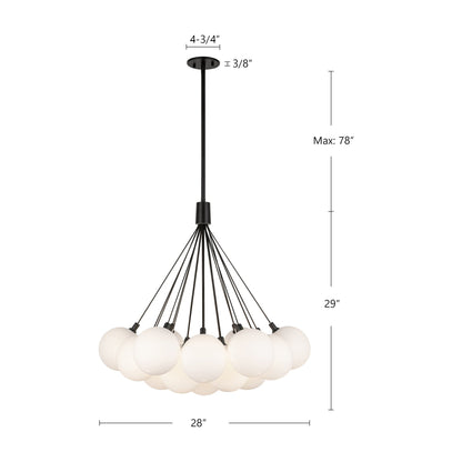 Bolla 28" LED Chandelier