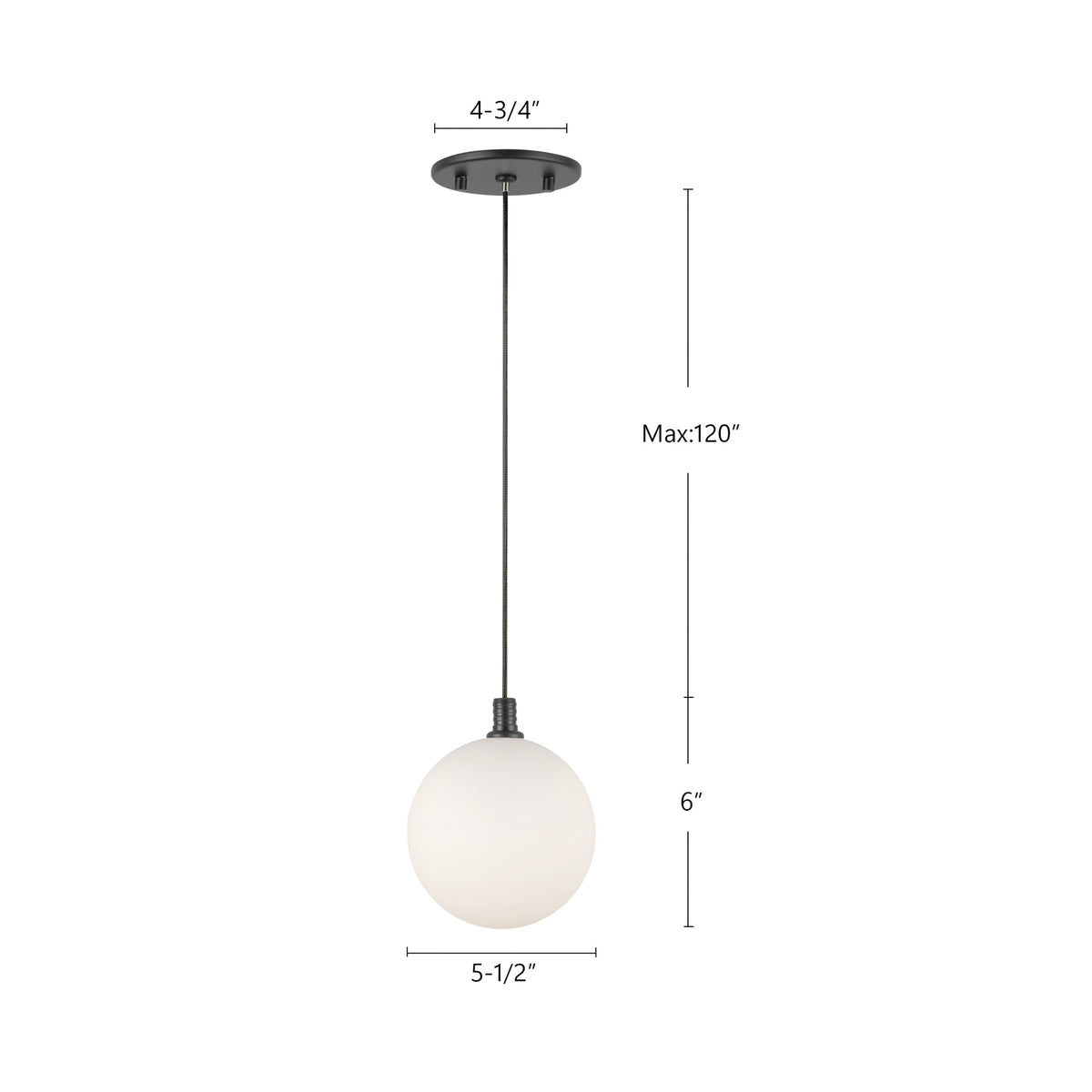 Bolla 6" LED Pendant