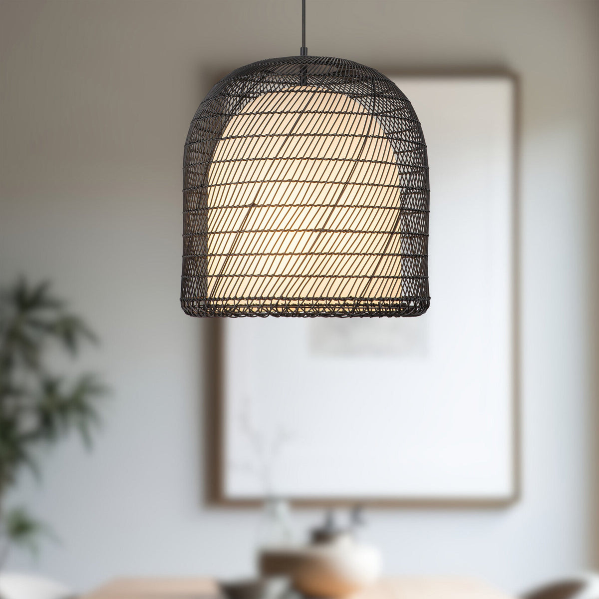 Bondi 20" Opal Glass 1-Light Pendant