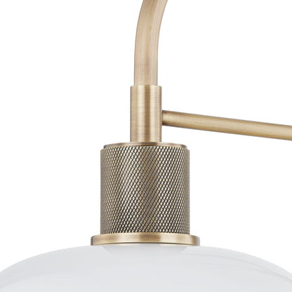 Troy Bradbury Wall Sconce Patina Brass Detail 1