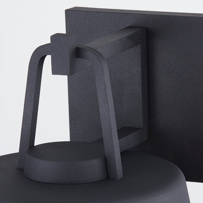 Troy Brady Outdoor Wall Sconce Textured Black Detail 1