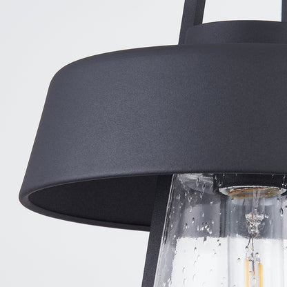Troy Brady Outdoor Wall Sconce Textured Black Detail 1
