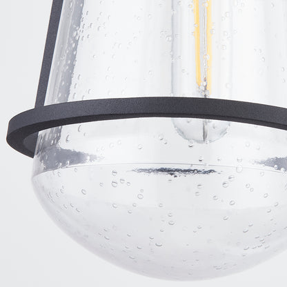 Troy Brady Outdoor Wall Sconce Textured Black Detail 2