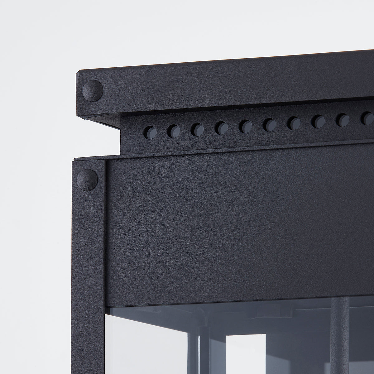 Troy Braydan Outdoor Wall Sconce Textured Black Detail 2