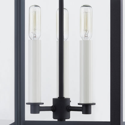 Troy Braydan Outdoor Wall Sconce Textured Black Detail 2