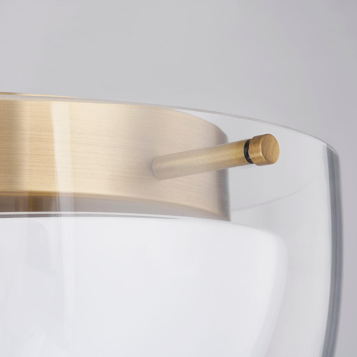 Troy Dutton Flush Mount Patina Brass Detail 1