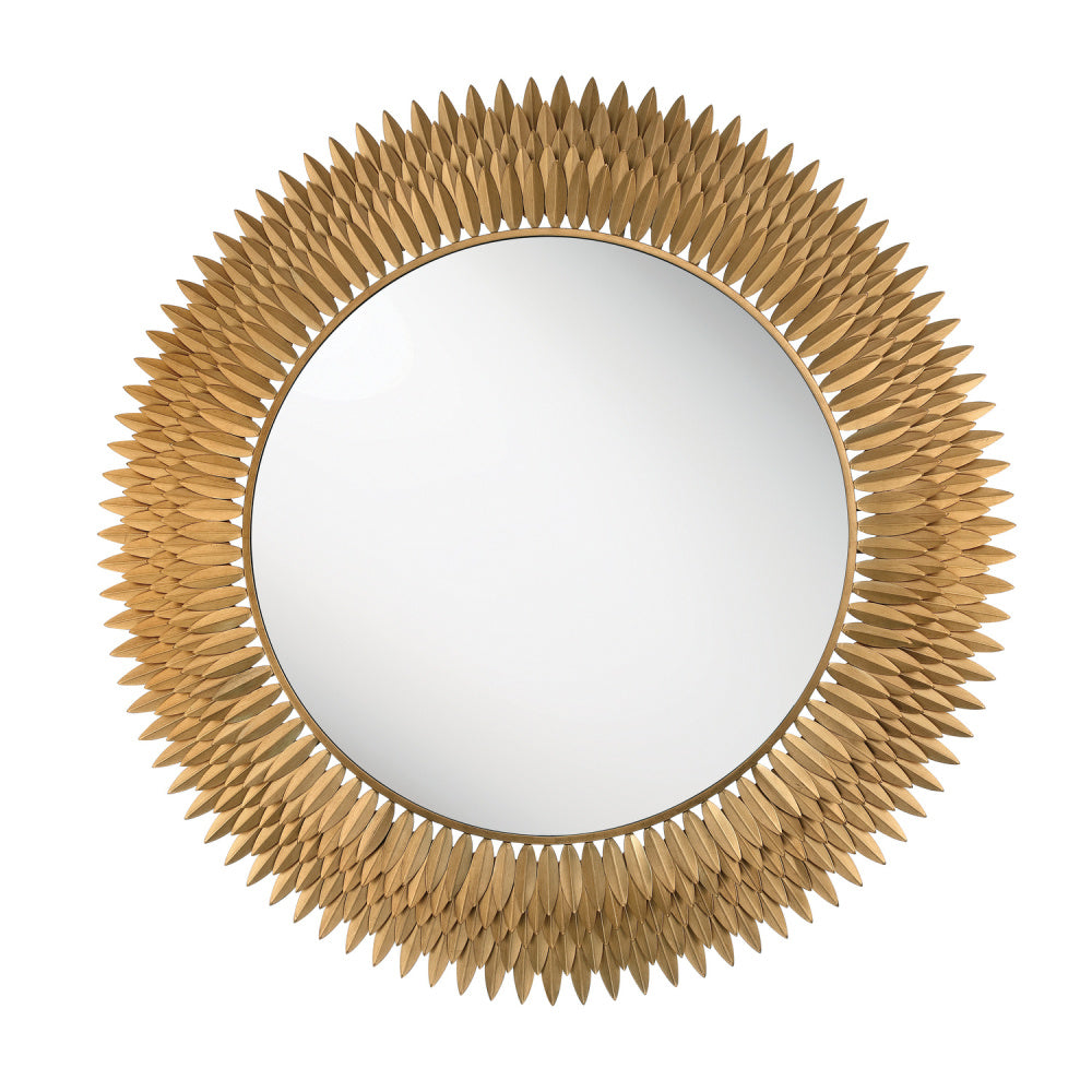 Crystorama Broche 46.75" Mirror Antique Gold