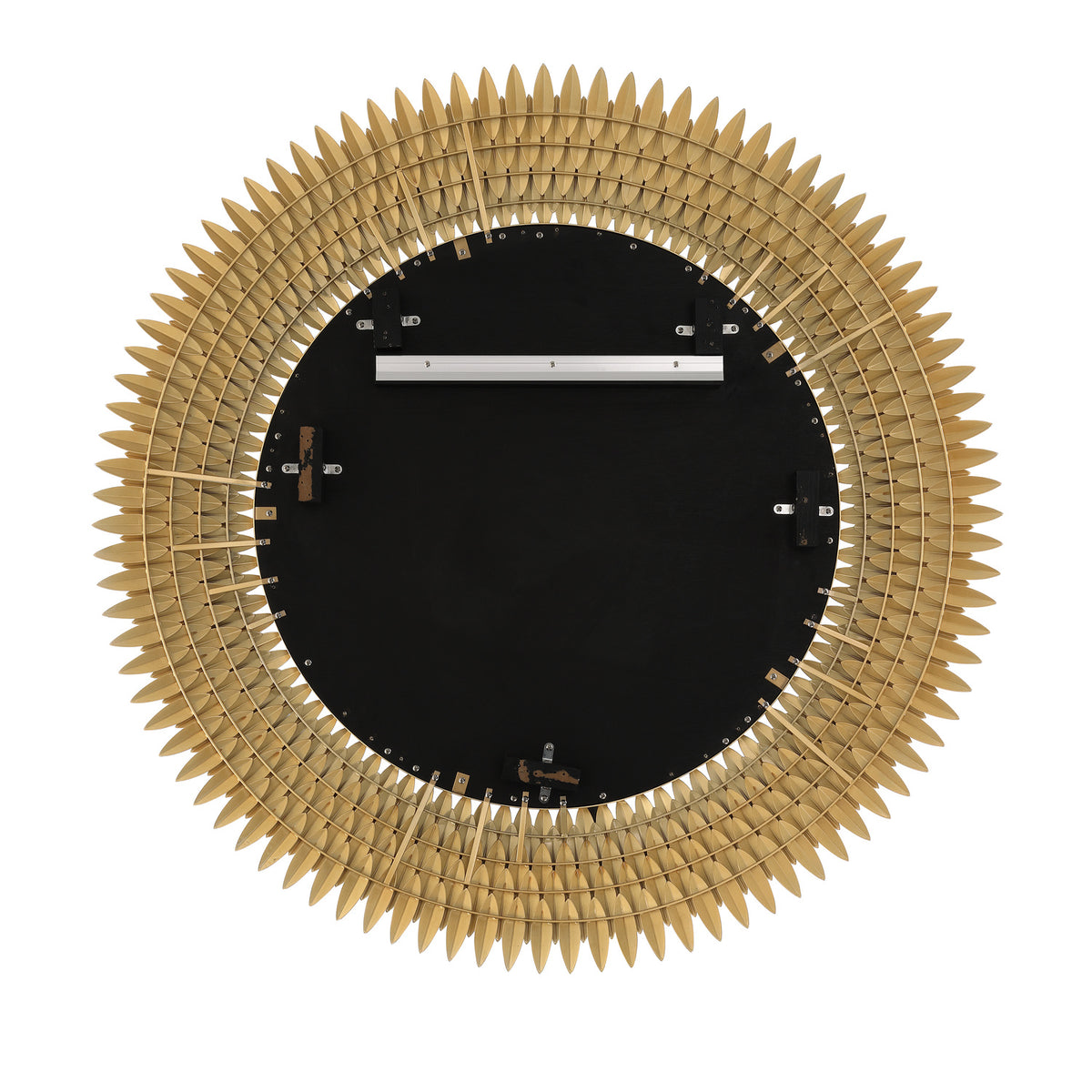 Crystorama Broche 46.75" Mirror Antique Gold - detail