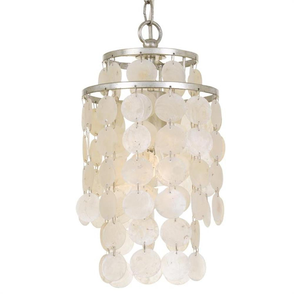 Crystorama Brielle Mini Pendant Antique Silver