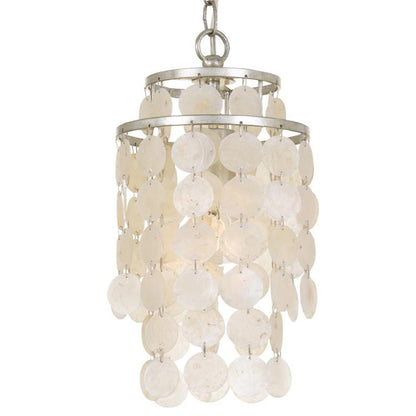 Crystorama Brielle Mini Pendant Antique Silver