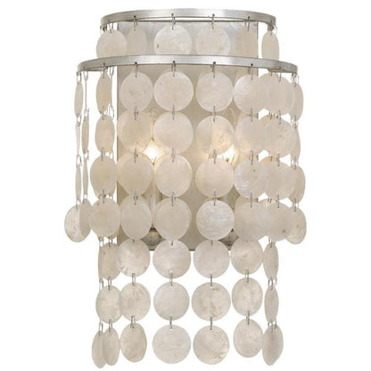 Crystorama Brielle Wall Sconce Antique Silver
