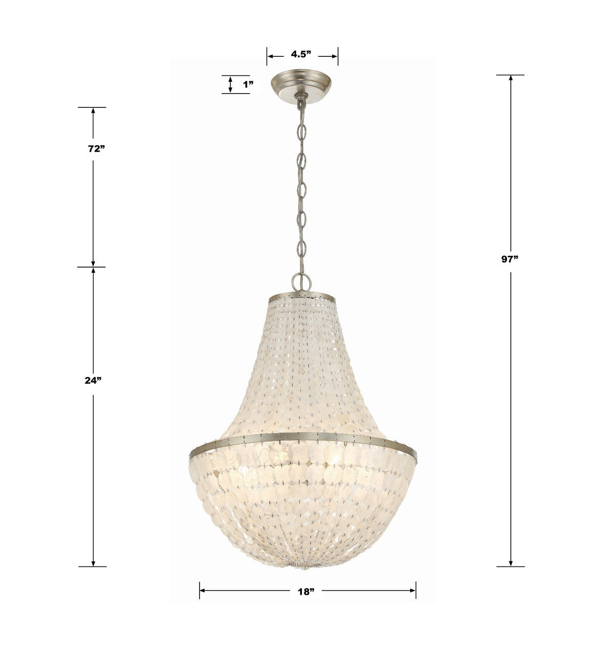 Crystorama Brielle Chandelier Dark Bronze