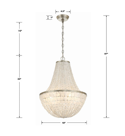 Crystorama Brielle Chandelier Dark Bronze