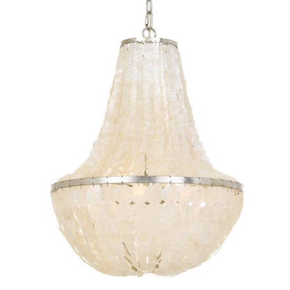 Crystorama Brielle Chandelier Antique Silver
