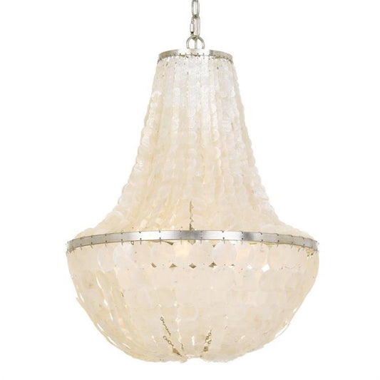 Crystorama Brielle Chandelier Antique Silver