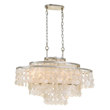 Crystorama Brielle Chandelier Antique Silver