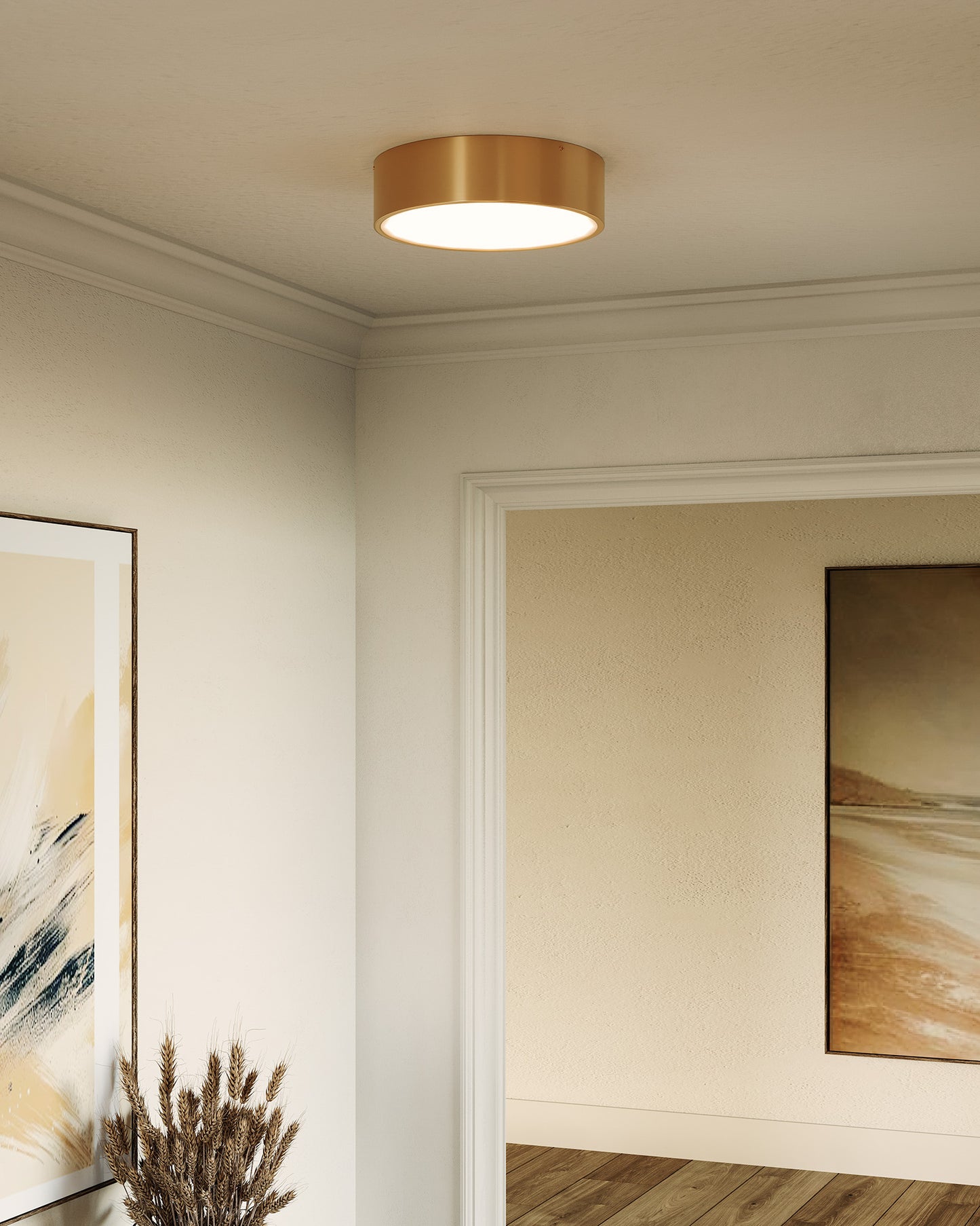 Alora Lighting Brisbane 3 Light Flush Mount Matte Black
