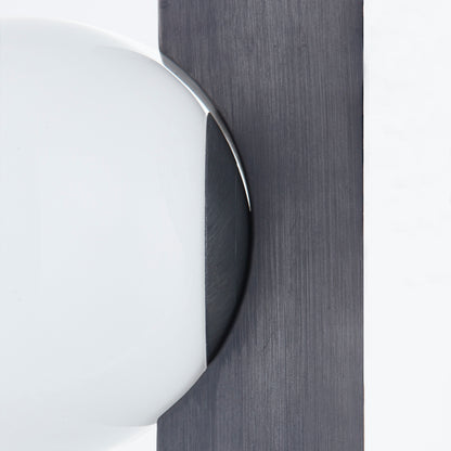 Troy Brisbane Plug-In Wall Sconce Graphite Detail 1