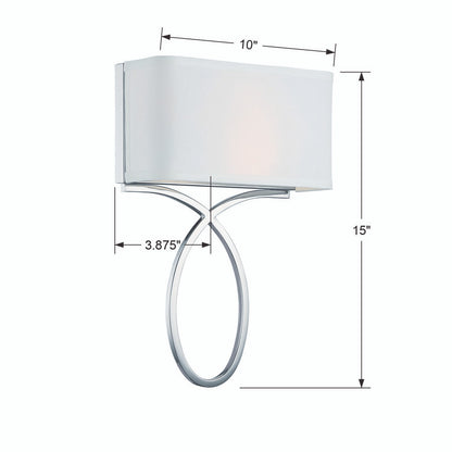 Crystorama Brinkley Wall Sconce Vibrant Gold