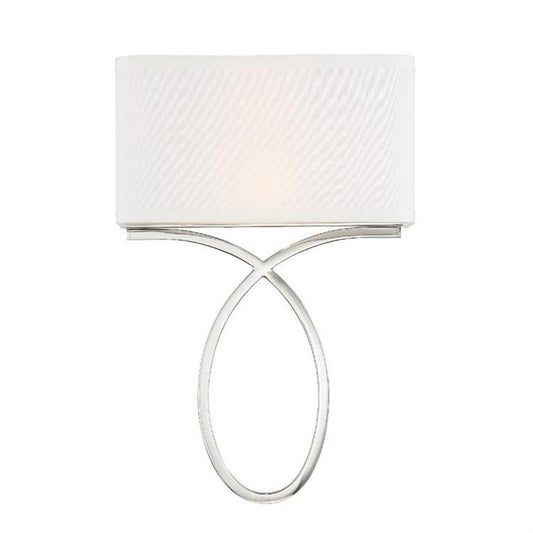 Crystorama Brinkley Wall Sconce Polished Nickel