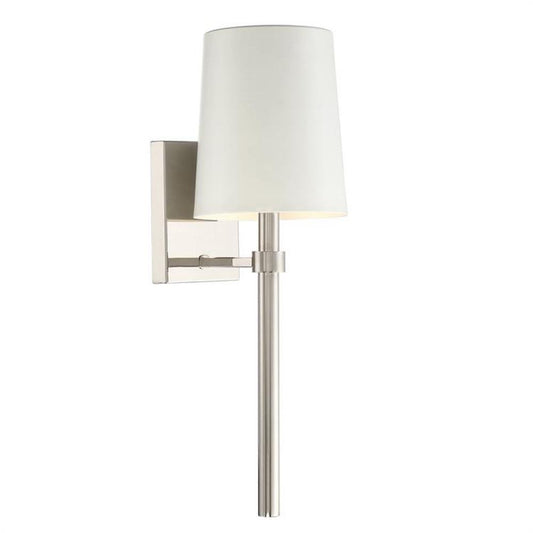 Crystorama Bromley Wall Sconce Polished Nickel