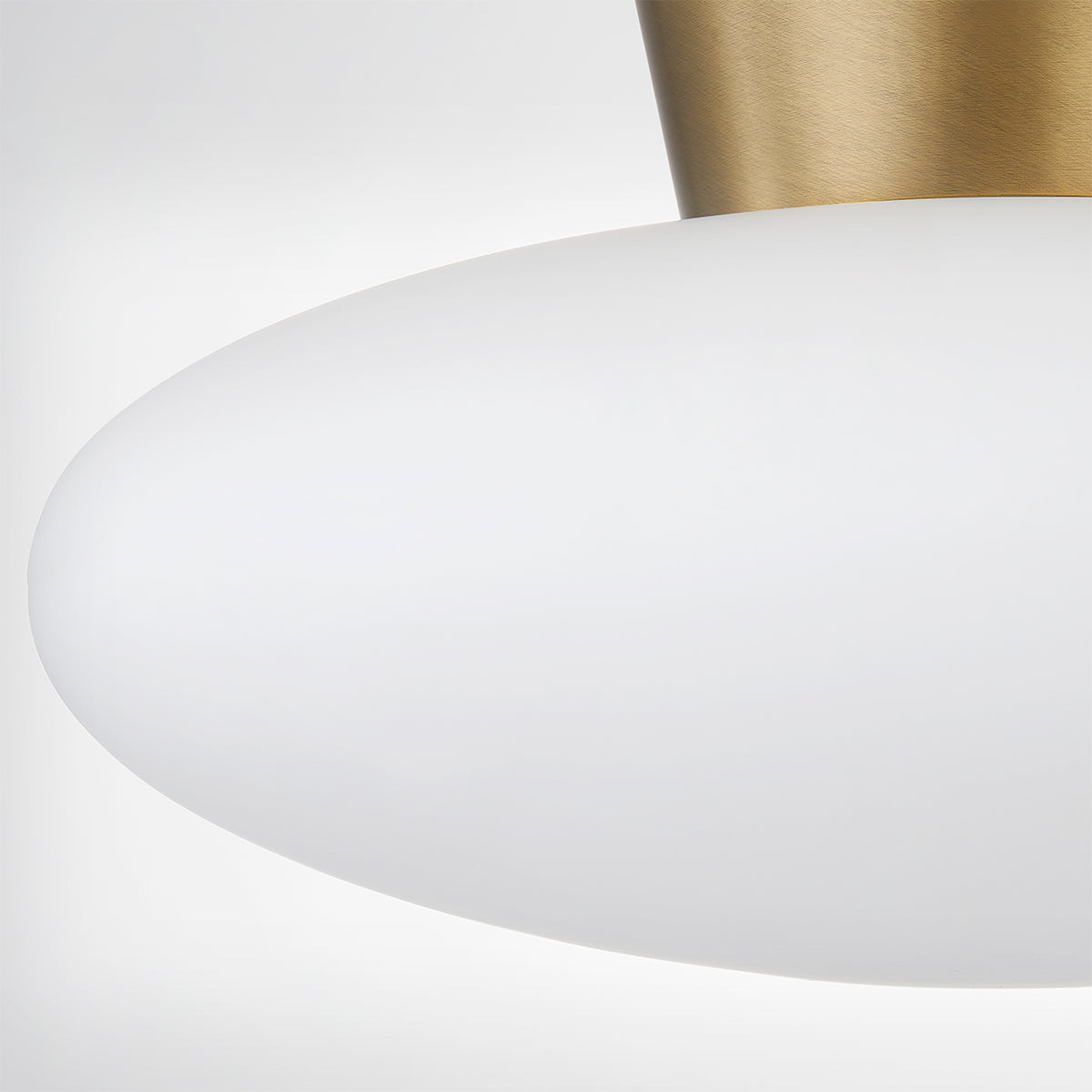 Troy Brody Flush Mount Patina Brass Detail 2