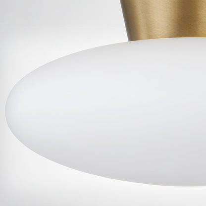 Troy Brody Flush Mount Patina Brass Detail 2