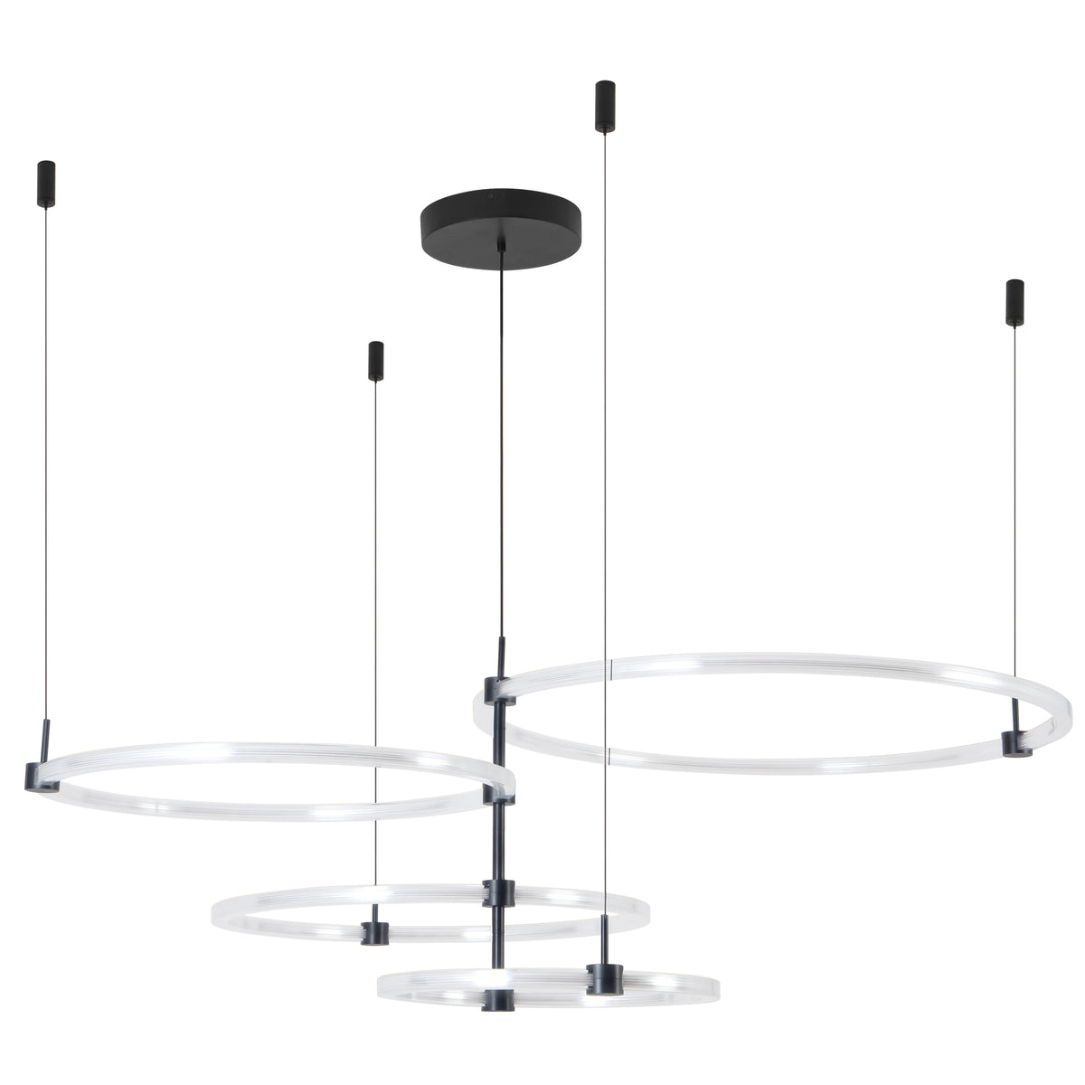 Bruni 55" Chandelier - Black
