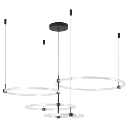 Bruni 55" Chandelier - Black