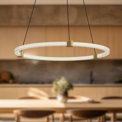 Bruni 24" Pendant - Brushed Gold