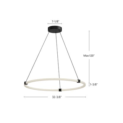 Bruni 32" Pendant - Black