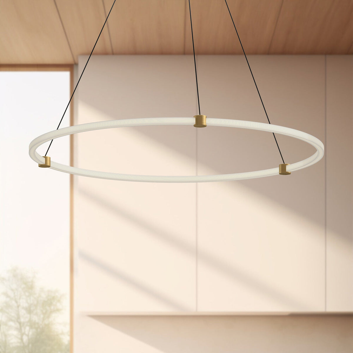Bruni 40" Pendant - Brushed Gold