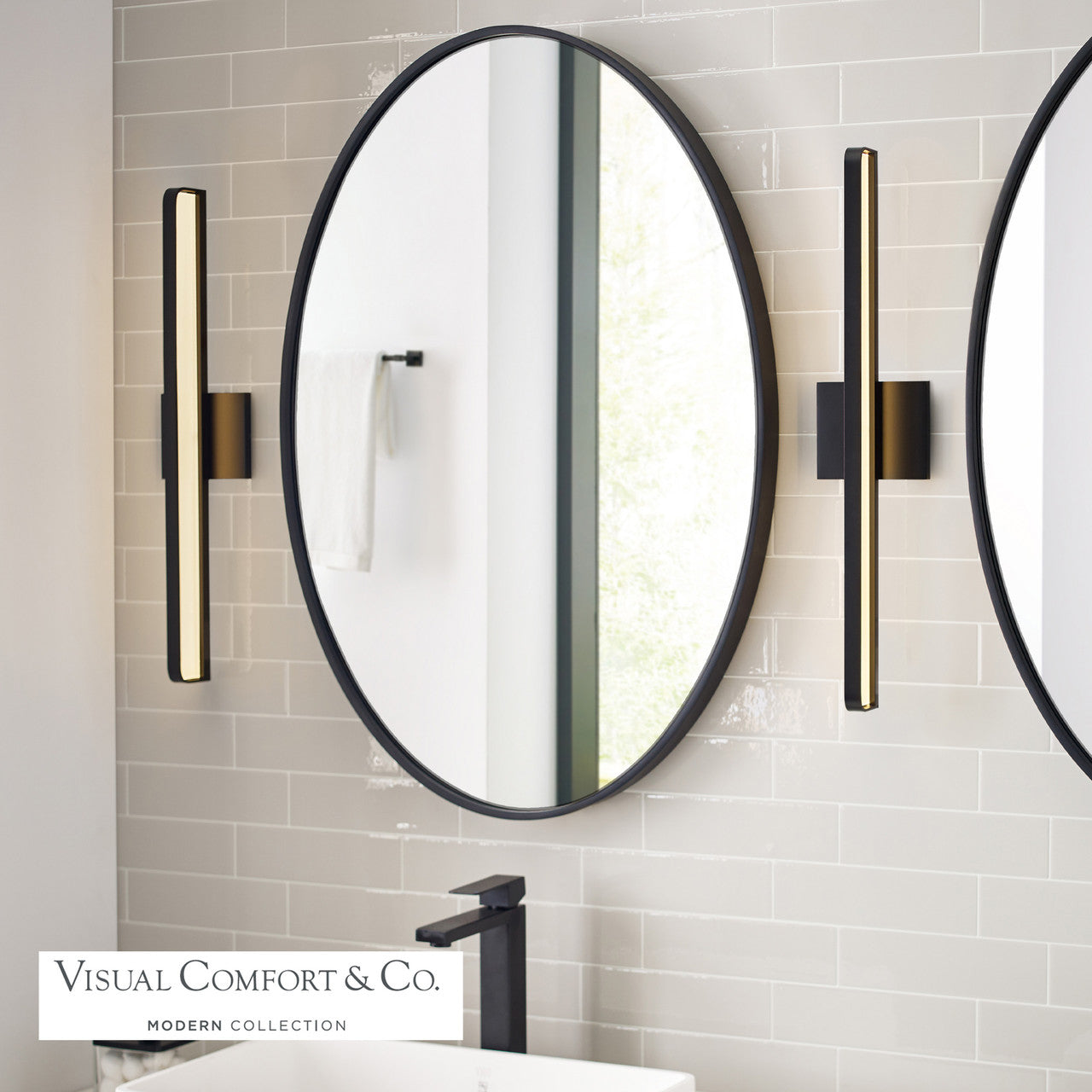 Visual Comfort Modern Banda Bath Sconce 