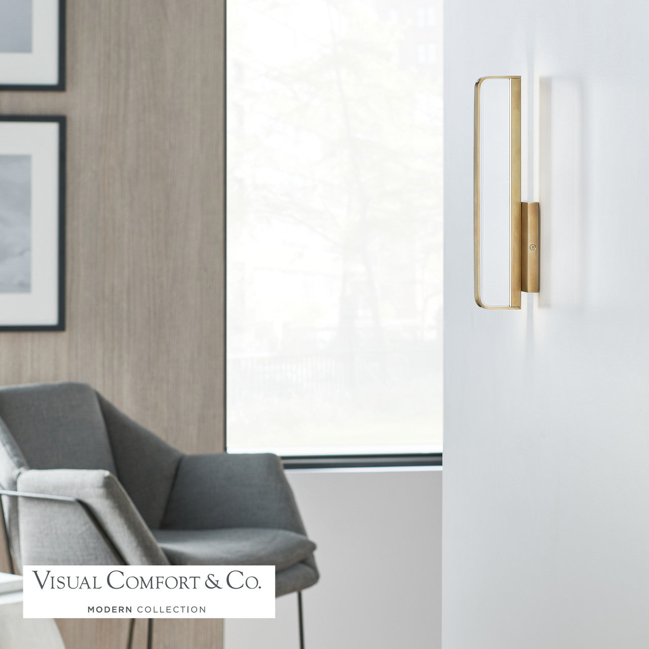 Visual Comfort Modern Banda Bathroom Wall Sconce 
