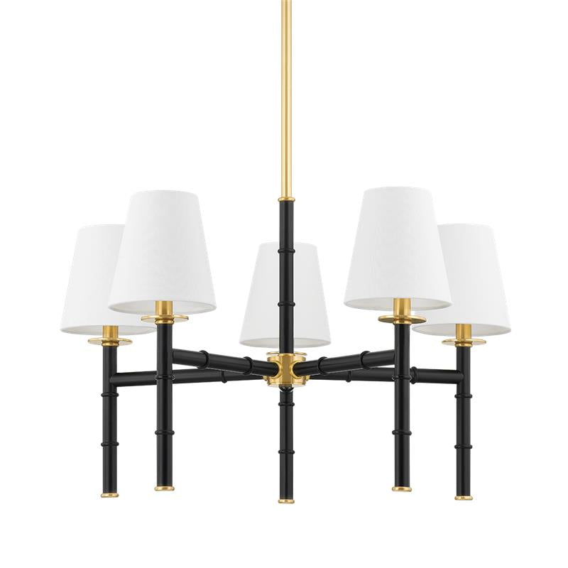 Mitzi by Hudson Valley Lighting Banyan Chandelier Aged Brass