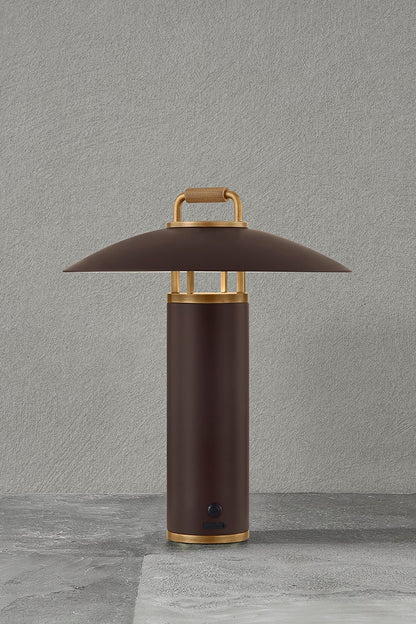 Troy Birk Table Lamp Patina Brass / Bronze Detail 1