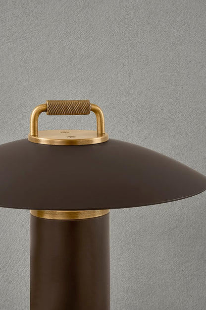 Troy Birk Table Lamp Patina Brass / Bronze Detail 2