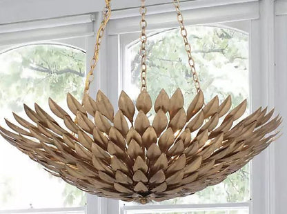 Crystorama Broche 8 Light Semi Flush Mount Antique Silver