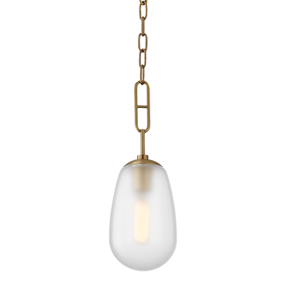 Hudson Valley Bruckner Pendant Aged Brass
