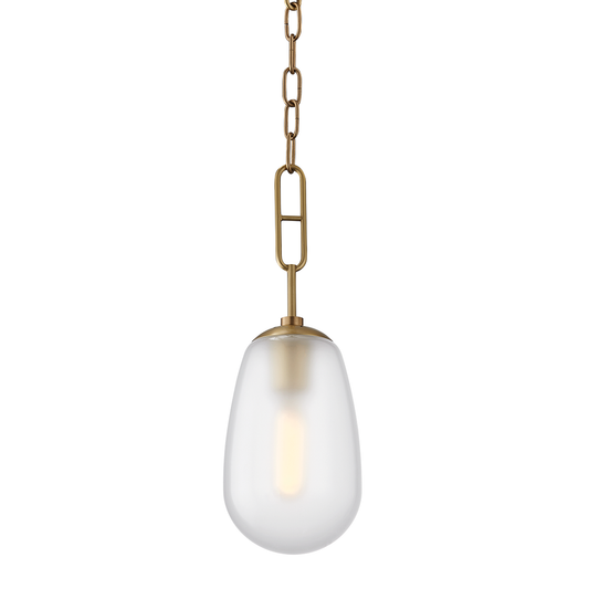 Hudson Valley Bruckner Pendant Aged Brass