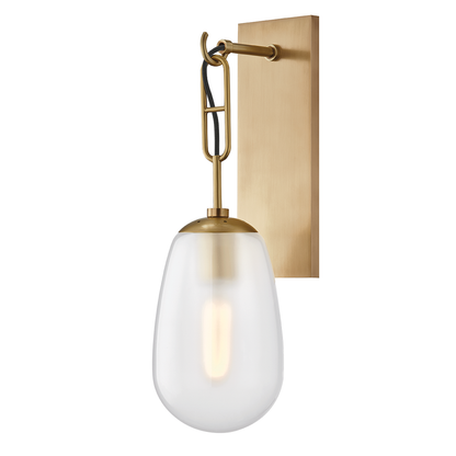 Hudson Valley Bruckner Wall Sconce Antique Brass
