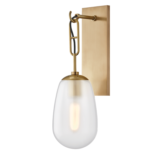 Hudson Valley Bruckner Wall Sconce Antique Brass