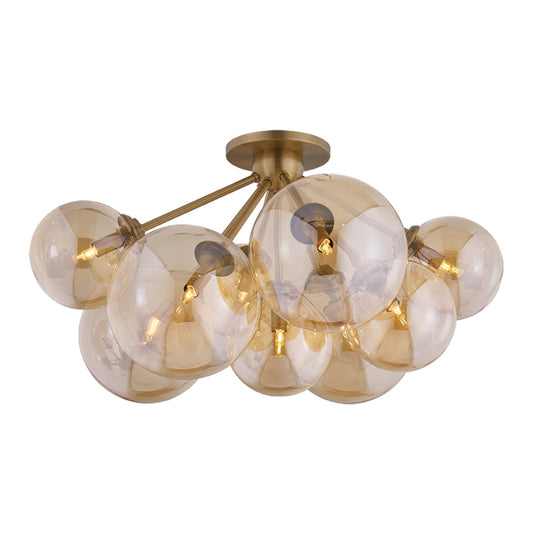 Troy Santee Semi-Flush Mount Patina Brass