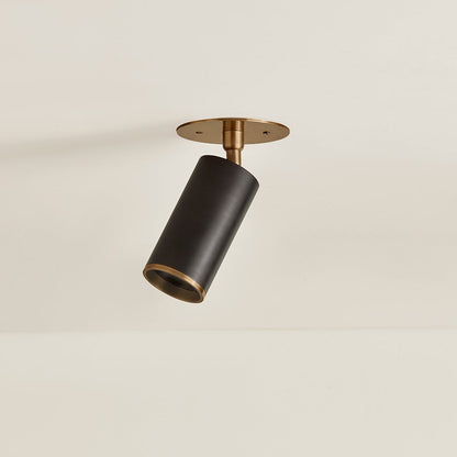 Troy Caleb Flush Mount Patina Brass / Bronze Detail 3