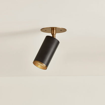 Troy Caleb Flush Mount Patina Brass / Bronze Detail 2