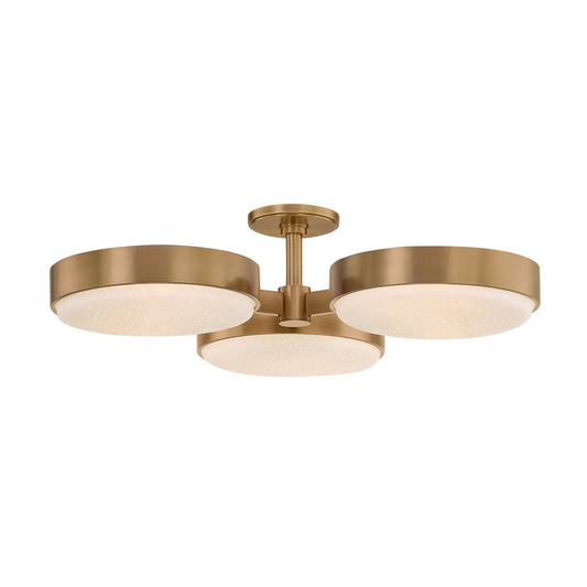 Troy Rory Semi-Flush Mount Patina Brass