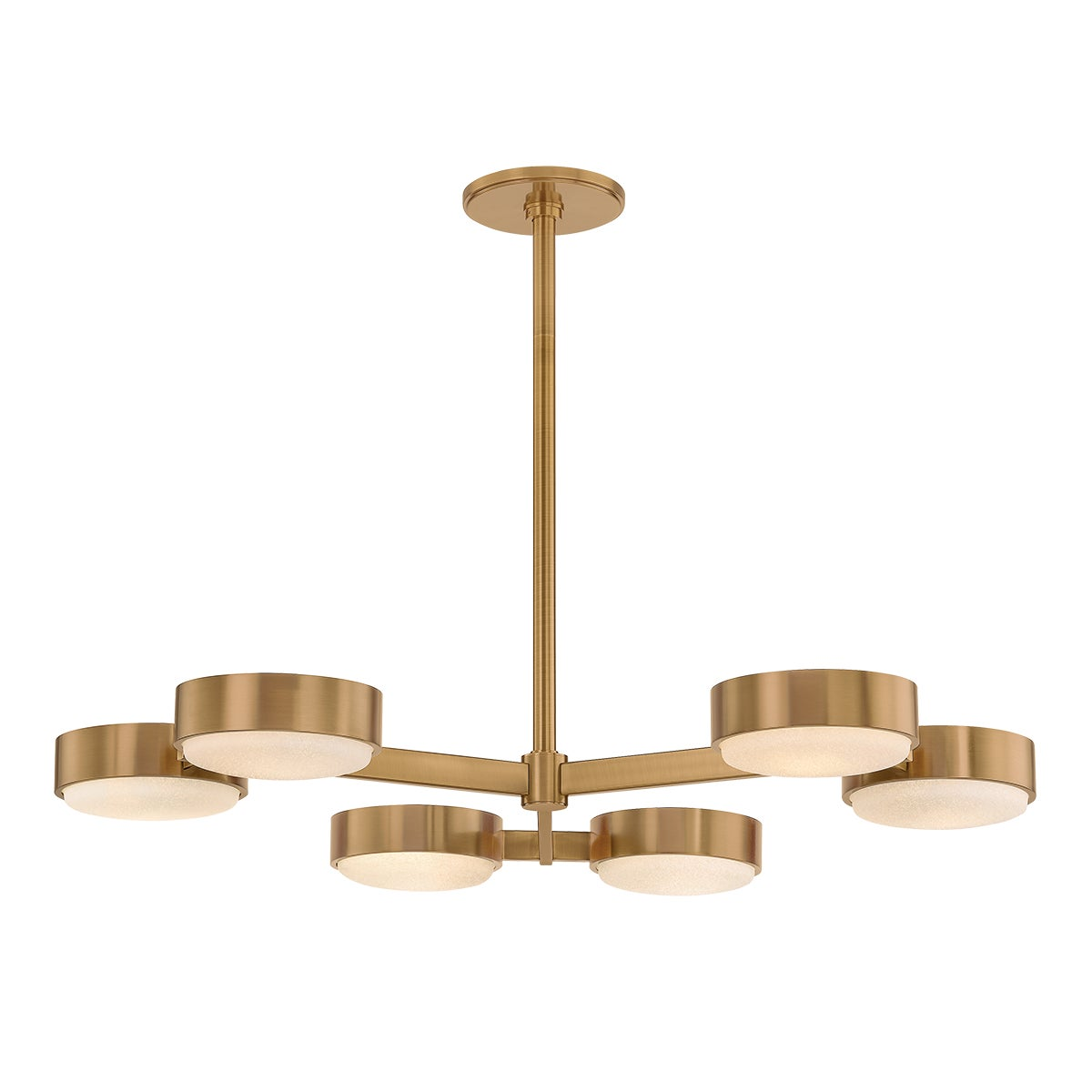 Troy Rory Chandelier Patina Brass