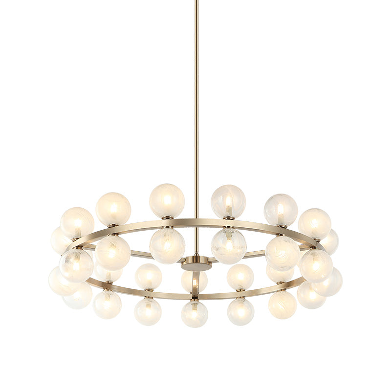 Matteo Lighting Nimbus 36" 30-Light Chandelier in Champagne Gold (C30730CG)
