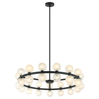 Matteo Lighting Nimbus 36" 30-Light Chandelier in Matte Black (C30730MB) – alternate view
