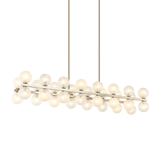 Matteo Lighting Nimbus 48" 32-Light Linear Chandelier in Champagne Gold (C30732CG)
